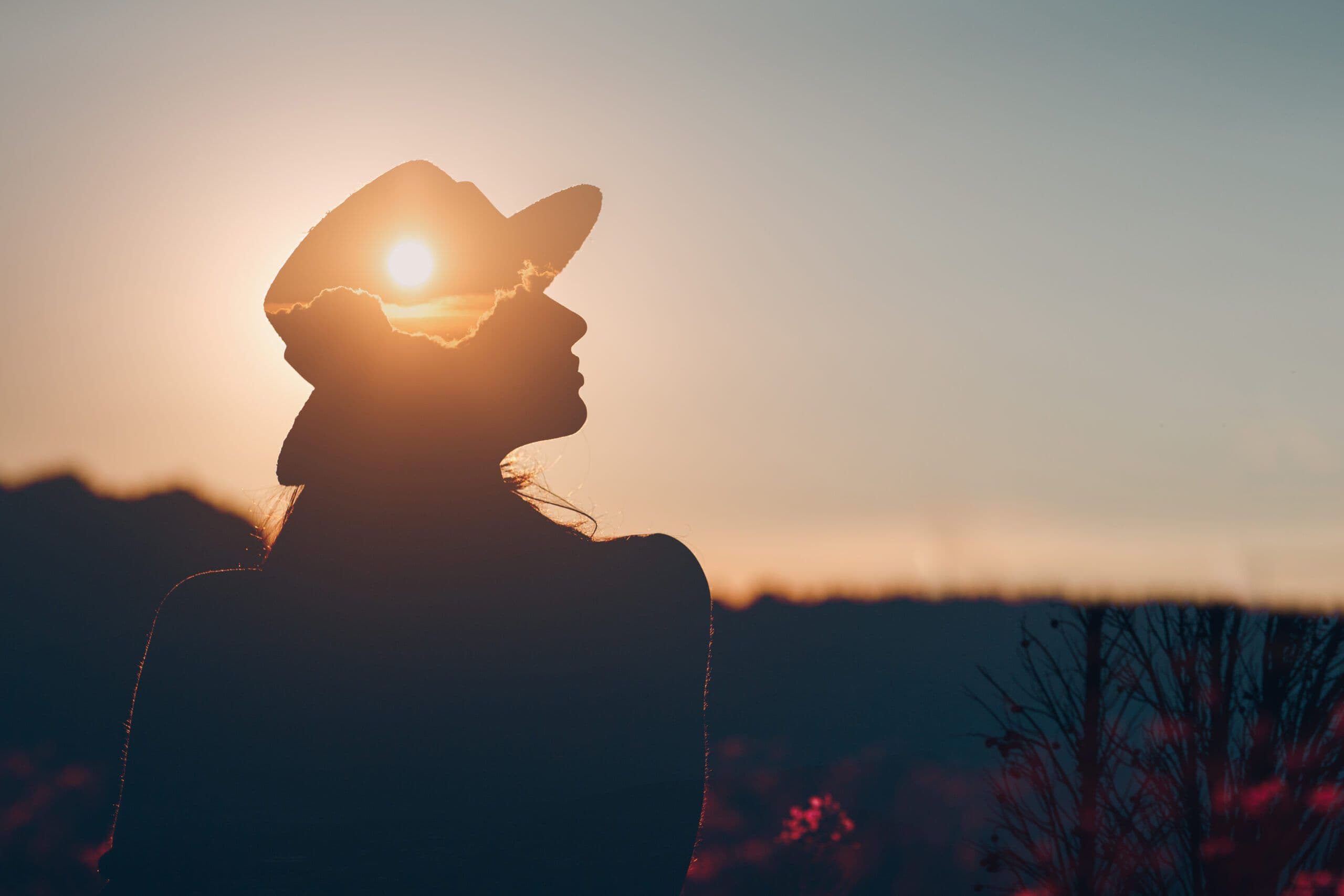 Person is engaged in mental health practice of self care during Mental Health Awareness Month.